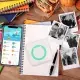 Pocket Wireless Thermal Printer Portable Mini Sticker Maker Machine Rechargeable Inkless Photo Printer For Printing Label Journal Study Notes Memo Photos