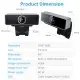 FHD 1080P Webcam USB PC Computer Webcam Auto Focus With Microphone 60-Degree Widescreen Desktop Laptop Webcam Live Streaming Webcam