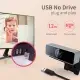 FHD 1080P Webcam USB PC Computer Webcam Auto Focus With Microphone 60-Degree Widescreen Desktop Laptop Webcam Live Streaming Webcam