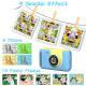 1Pc Kids Digital Camera With Flip Lens Children Video Camcorder Christmas Toy Birthday Gifts With Tripod 2.4in Screen 32G MMC Card For 3-10 Year Old Boys Girls