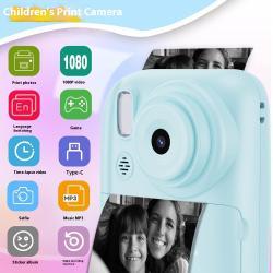 Childrens Toy Digital Camera Photo HD Printable Camera