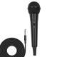Handheld Wired Microphone Cardioid Dynamic Vocal Mic With On Off 13ft Cable 6.35 Mm Jack For Speaker Karaoke Ampilifier Mixer Professional Studio & Live Performance