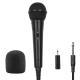 Handheld Wired Microphone Cardioid Dynamic Vocal Mic With On Off 13ft Cable 6.35 Mm Jack For Speaker Karaoke Ampilifier Mixer Professional Studio & Live Performance