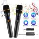 UHF Wireless Microphones Rechargeable Wireless Microphones Metal Handheld Dynamic Mics With 262FT Range For Karaoke Party DJ Wedding Speech Outdoor Events