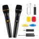 UHF Wireless Microphones Rechargeable Wireless Microphones Metal Handheld Dynamic Mics With 262FT Range For Karaoke Party DJ Wedding Speech Outdoor Events