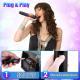 2Pc UHF Wireless Microphones Rechargeable Wireless Microphones Metal Handheld Dynamic Mics With 262FT Range For Karaoke Party DJ Wedding Speech Outdoor Events