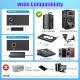 2Pc 2.4G Wireless Microphones UHF Wireless Microphones Metal Handheld Dynamic Mics With 164FT Range RGB Light For Karaoke Party DJ Wedding Speech Outdoor Events