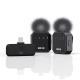 Wireless Microphone Lapel Microphone Recording Device Clip-on Mobile Phone Video Recording Broadcast