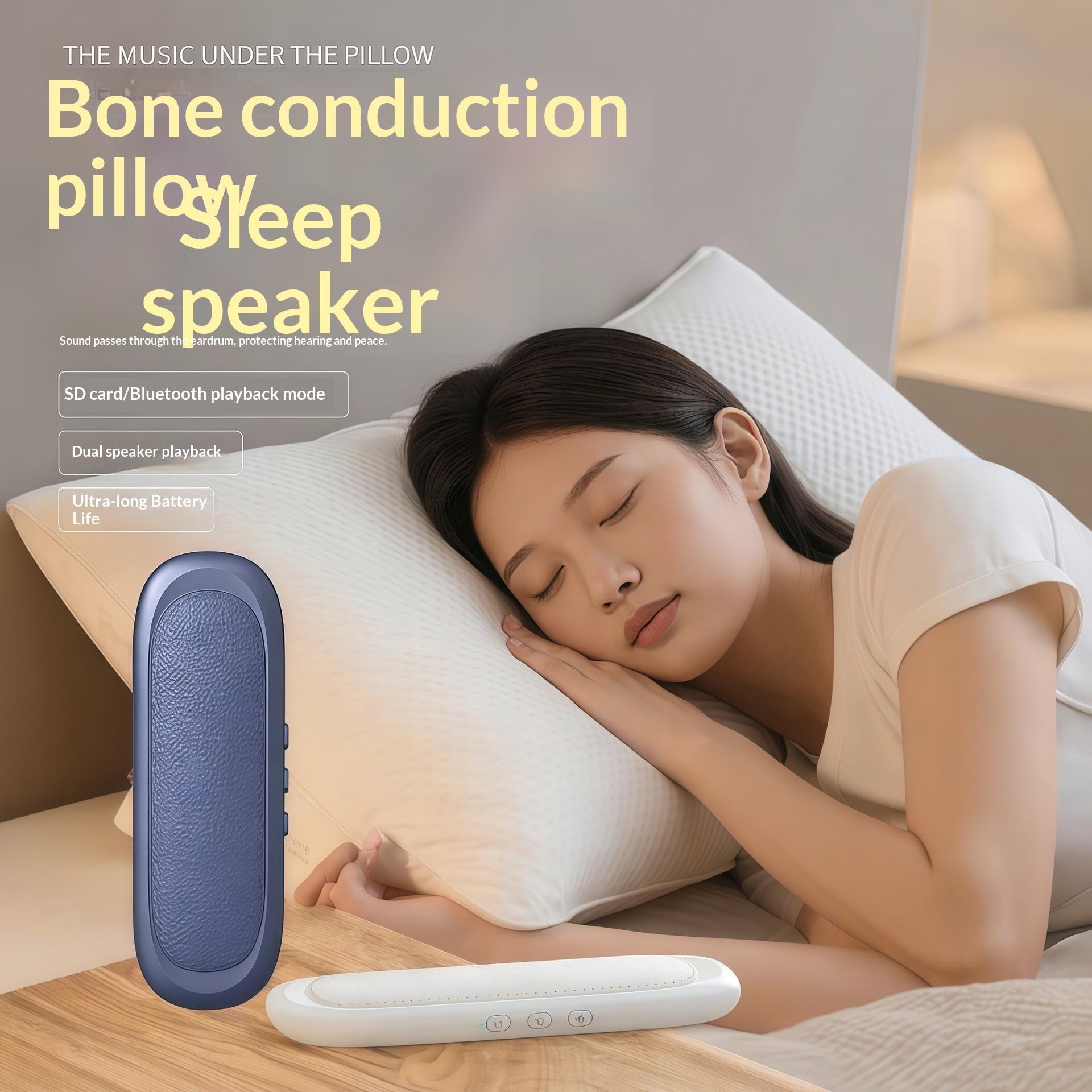Sleep-aid Bluetooth Bone-conduction Mini Speaker With Up-and-down Sound And White Noise For Listening To Music