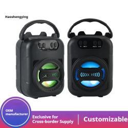 Outdoor Desktop Universal Bluetooth Card-reader USB Drive Radio Microphone Singing Wireless Speaker