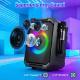 Portable Wireless Party Speaker With LED Light 2 Wireless Mics Remote Control TWS Music Accompany Mic. Priority Bass Echo Mic Treble Guitar In