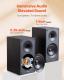 Passive Bookshelf Home Speakers Pair Of Stereo Audio Speakers Cone 65Hz-20KHz