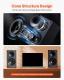 Passive Bookshelf Home Speakers Pair Of Stereo Audio Speakers Cone 65Hz-20KHz
