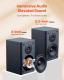 Active Powered Bookshelf Studio Monitor Speakers 20W X2 Bluetooth Coaxial Stereo