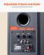 Active Powered Bookshelf Studio Monitor Speakers 20W X2 Bluetooth Coaxial Stereo