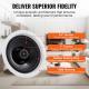 4 PCs 6.5 Bluetooth In Ceiling Speakers, 150W, Flush Mount Ceiling & In-Wall Speaker System With 8ΩImpedance 89dB Sensitivity, For Home Kitchen Living Room Bedroom Or Covered Outdoor Porches