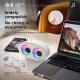 Cartoon Eye Bluetooth Speaker White Noise RGB Colorful Light Effect