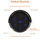 1Pc 4 In 1 Wireless 5.3 Outdoor Speaker IPX5 Waterproof Patio Speaker LED Flame Speaker With 3 Flame Light Modes Hook Stake Wall Mount Holder Sync Up To 1,00 Speakers