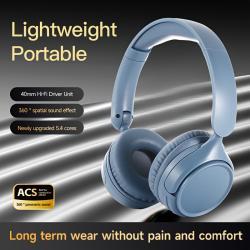 New Retro Wireless Over-ear Wireless Headphones With Microphone, High-quality Gaming Headphones, 30-hour Playback Time, Memory Foam Ear Cups, Button Control, Extendable And Adjustable, Suitable For Tr