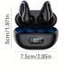 The New Ear-clip Wireless Headphones With Battery Level Display And Gaming Bass Are Suitable For Travel, Sports And School