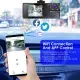 WiFi FHD 1080P Car Dash Cam 3 Channels Front Rear Inside Dash Camera With Loop Recording Reversing Visual 170° Wide Angle 64G Card Included