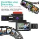 2K Car DVR 3 Channel Dash Cam Camcorder Camera Recorder With 140 Angle GPS WiFi Night Vision G-sensor Loop Recording Parking Monitor