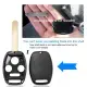 2Pcs Keyless Entry Remote Shell Case Fit For Honda Accord 2008-2012 Car Key Fob Pad Replacement