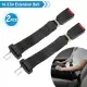 2Pcs Car Seat Belt Extender 14.37in Buckle Tongue Webbing Extension Safety Belt