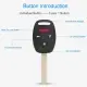 Fit For Honda Accord 2003-2007 Remote Keyless Entry Shell Button Car Key Fob Uncut Key Cover Case OUCG8D-380H-A FCCID 313.8MHz Frequency