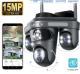 Three-screen APP-controlled Rotating 15 Million-pixel HD Camera