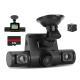 1Pc 360 Degree View FHD 4 Channel Dash Cam 1080P Front 480P Rear Left Right Inside Dash Camera With IR Night Vision Loop Recording Motion Detection Free 32GB MMC Card