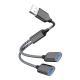 1-to-2 Hub Laptop Docking Station Adapter
