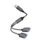 1-to-2 Hub Laptop Docking Station Adapter