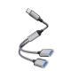 1-to-2 Hub Laptop Docking Station Adapter