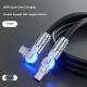 Gaming Dual-bend Rotating PD Fast-charging Data Cable