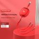 Solid Color Minimalist Metal Retractable 3-in-1 Fast Charging Data Cable