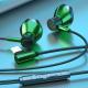 Gaming Headphones Wired In-ear Flat Port Round Hole Universal Earbuds Interface