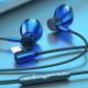 Gaming Headphones Wired In-ear Flat Port Round Hole Universal Earbuds Interface