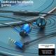 Gaming Headphones Wired In-ear Flat Port Round Hole Universal Earbuds Interface