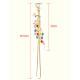 Colorful Crystal Diamond Peacock Dust Cap Pendant For Cell Phone 3.5mm Jack