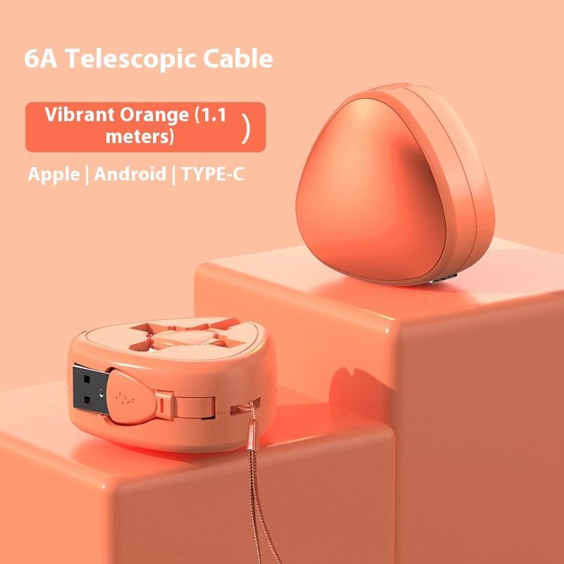 Triangular Telescopic Three-in-one Charge Cable