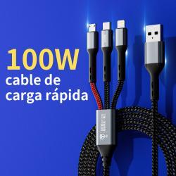 L302 3-in-1 Cable PD 1M Black UWINN
