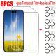 8pcs HD Tempered Glass Screen Protection - For IPhone 14 15 16 Pro - 14 15 16 Pro Max - 17 Air - 16e - 14 15 16 Plus Protective Glass Film