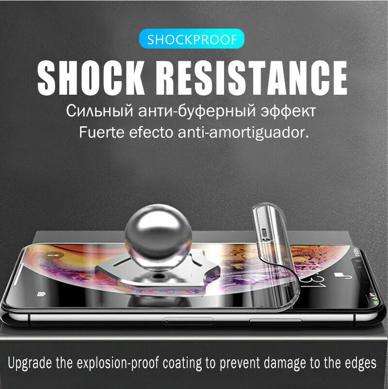 2PCS Hydrogel Screen Protector For  15 14 13 12 11 Pro Max SE X XS XR 8 7