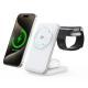 3-in-1 Foldable 25W Wireless Charger For Smartwatches Phones, And Headphones