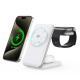 3-in-1 Foldable 25W Wireless Charger For Smartwatches Phones, And Headphones