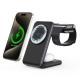 3-in-1 Foldable 25W Wireless Charger For Smartwatches Phones, And Headphones
