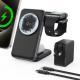 3-in-1 Foldable 25W Wireless Charger For Smartwatches Phones, And Headphones