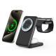 3-in-1 Foldable 25W Wireless Charger For Smartwatches Phones, And Headphones