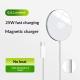 Qi22 25W Super-Fast Charging Magnetic Wireless Charger For IPhones Ultra-Thin Aluminum Alloy Design